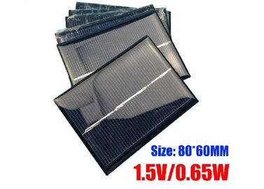 60 X 80mm Dimensi Polycrystalline Silicon Solar Panel Untuk Portable Garden Light