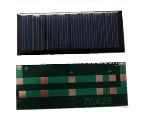 Mini Epoxy Resin Solar Panel 2V 0.6W Dengan Kabel Polycrystalline Silicon Board Baterai DIY Surya