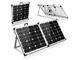 Hitam Portable Koper Solar Panel Heavy Duty Aluminium Frame Dan Kaki