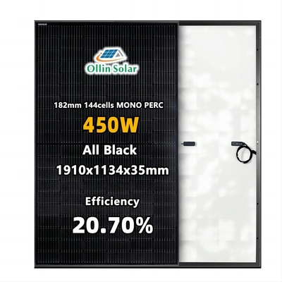 445W 450W 455W 460W Panel Surya Mono Kit Panel Surya Setengah Sel Untuk Rumah