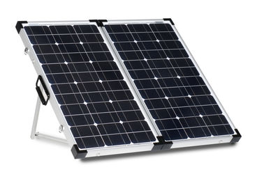 Lembar Putih 80 Watt Solar Panel Lock Dan Menangani Paduan Aluminium Anodized Frame