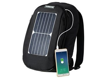 Portabel Cepat Pengisian Hiking Solar Backpack Dengan Panel Surya Dilepas