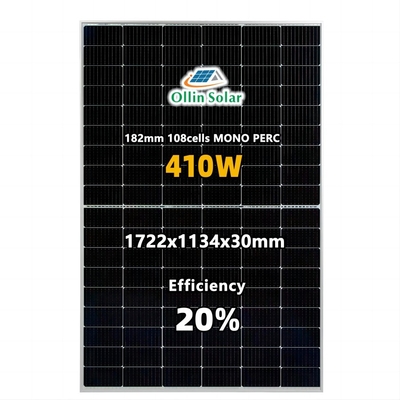 Beli Full Black Mono Perc 9bb PV Panel Surya Fotovoltaik Untuk Tata Surya Rumah online manufacture