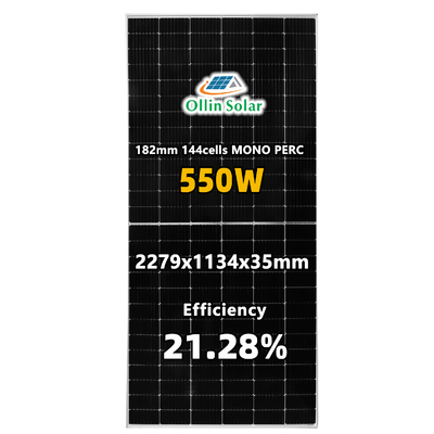 Beli Panel Tenaga Surya Monokristalin Tahan Air 36V 540W 545W 550W online manufacture