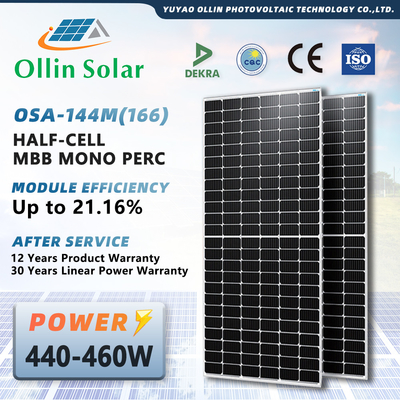 Beli Panel Surya Setengah Sel Surya OLLIN 445W 450W 455W 460W Panel Energi Surya online manufacture