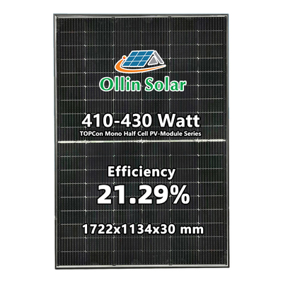 Beli N TYPE 420W TOPCON N TYPE MONOCRYSTALLINE HALF CELL SOLAR PANEL online manufacture