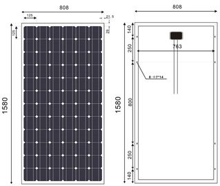 Beli 190 Watt Monocrystalline Solar Module Untuk Grid - Sistem Pembangkit Listrik Terhubung online manufacture
