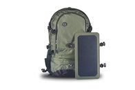 Berkemah di luar ruangan Tas Solar Charger / Solar Powered Backpack Polyester Material