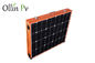 Orange Color Folding Portable Solar Panel Untuk Berkemah Instalasi Mudah