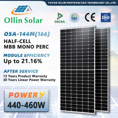 Panel Surya Setengah Sel Surya OLLIN 445W 450W 455W 460W Panel Energi Surya
